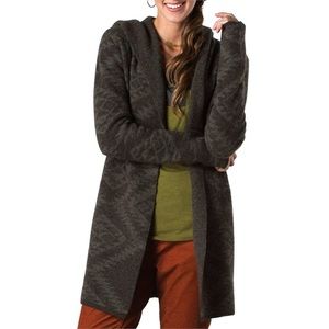 Horny Toad Boiled Wool Hooded Cardigan